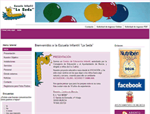 Tablet Screenshot of lasedaescuelainfantil.com